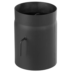  HS cső D250/130/1,5 mm,füstcső, elzárószelepes