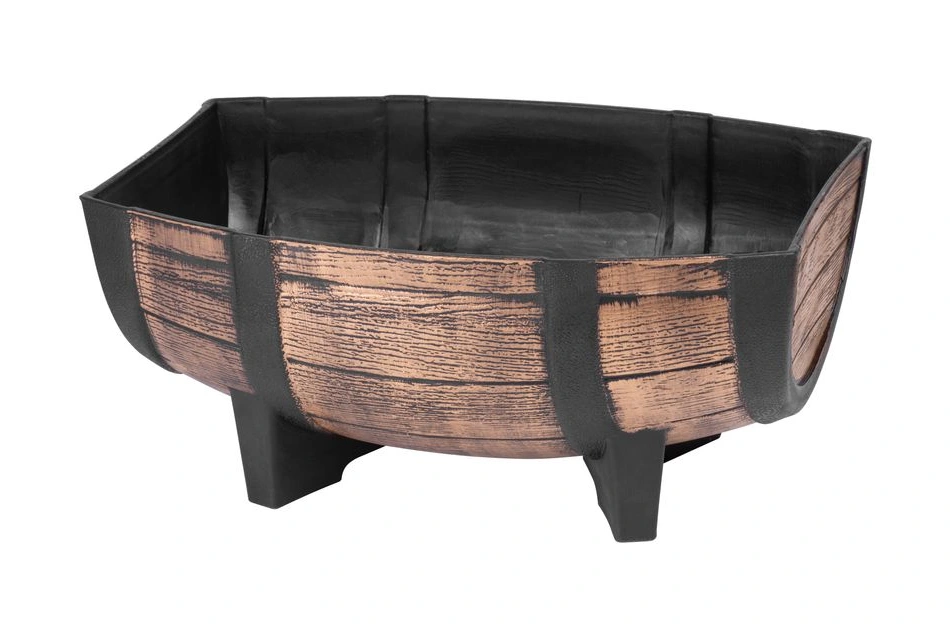 Virágcserép Woodeff barel 41x29x19 cm 256937, arany, hordó
