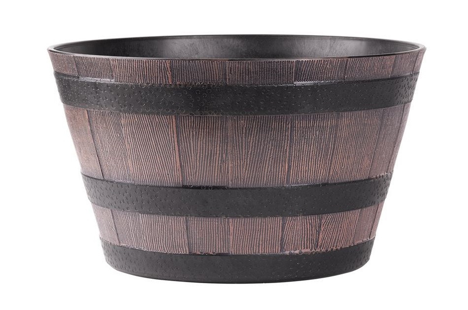 Virágcserép Woodeff 39x23 cm 256805, palisander, fa hatás, hordó