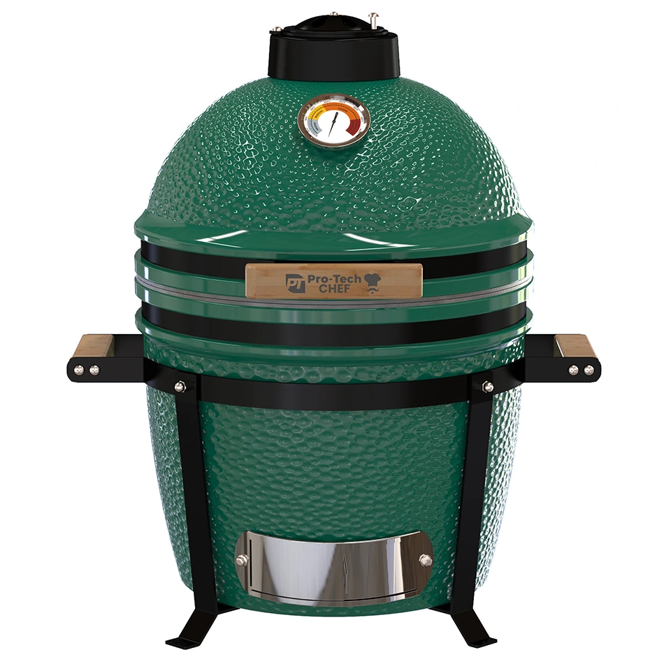 Kamado Egg 16T grill, rács átmérője 33,5 cm, zöld