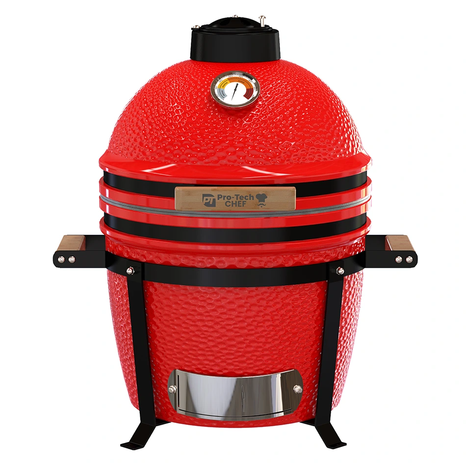 Kamado Egg 16T grill, rács átmérője 33,5 cm, piros