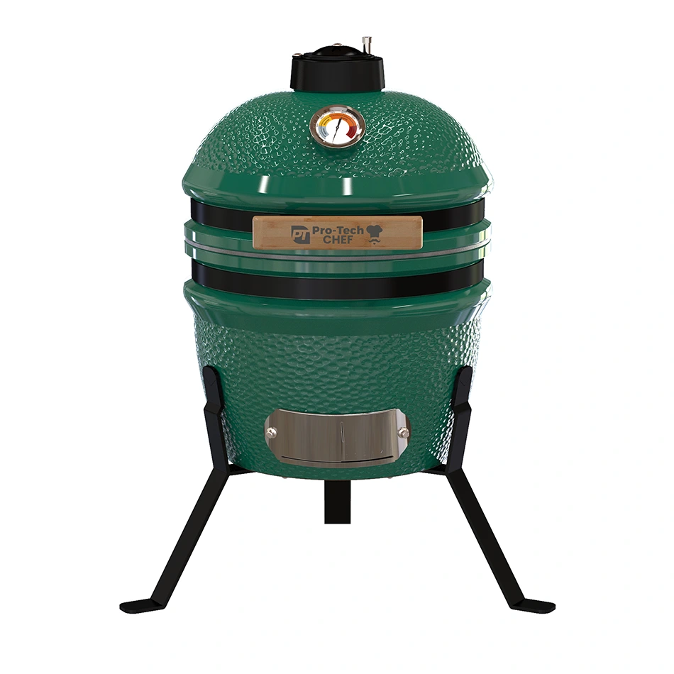 Kamado Egg 13" grill, rács átmérője 27 cm, zöld