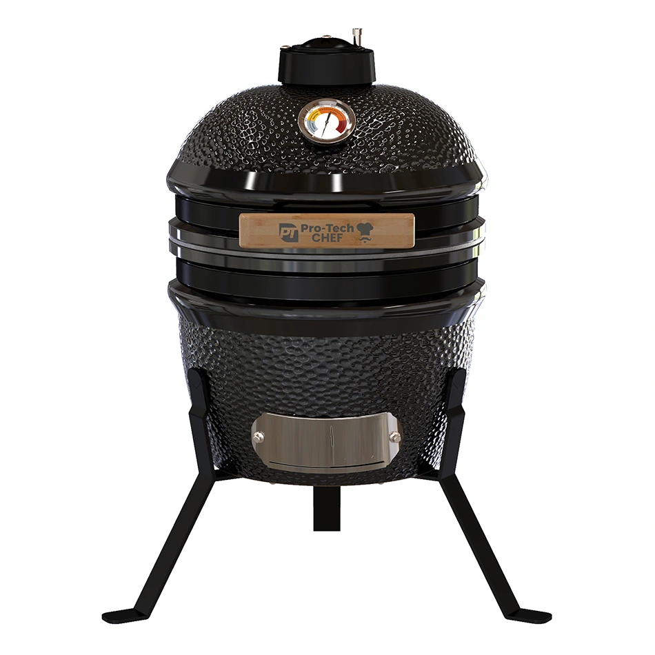Kamado Egg 13" grill, rács átmérője 27 cm, fekete