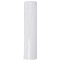 Füstcső 500/120 mm, vékony falú, fehér