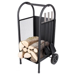  Homefire LR802 tűzifa állvány + szerszámok, 35x31x81 cm