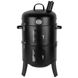 Faszénnel működő Smoker grill,3 az 1-ben grillezés, füstölés és vízi füstölés