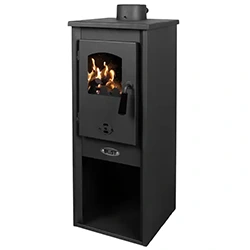 Kandalló kályha Berna Ekonomik Lux LM-N, 6,1 kW, 120 mm, fekete