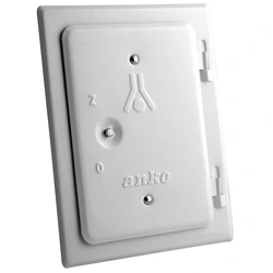 Anko C2.1W 120x180 mm kéményajtó, fehér, kéményre szerelhető