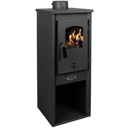 Kandalló kályha Berna Ekonomik Lux LM-N, 6,1 kW, 120 mm, fekete