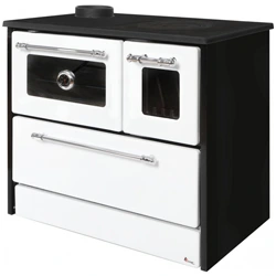 Szilárd tüzelésű tűzhely 701- G OMEGA Kuzine, 9,18 kW, fehér, bal oldali kimenet